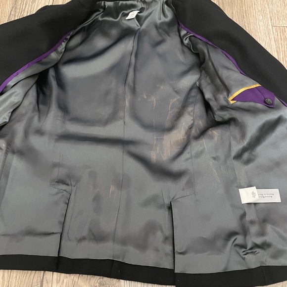 JCrew Lexington Women’s Blazer Black White Trim 100% Wool - Size 6 - Picture 8 of 9